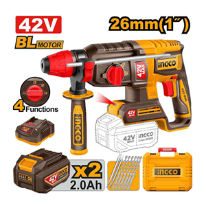 دریل بتنکن شارژی 42 ولت براشلس اینکو مدل CRHLI422682