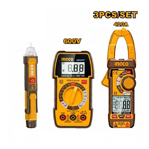 ست سه عددی مولتی متر دیجیتال و کلمپی و فازمتر غیر تماسی اینکو مدل DM3068