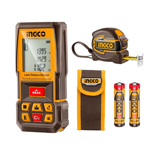 ست دو عددی متر لیزری و متر دستی 5 متری اینکو مدل HLDD241201M