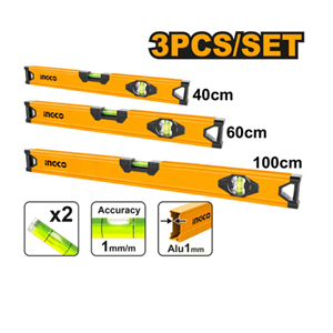 ست سه عددی تراز دستی 100/60/40 سانتی متر اینکو مدل HSL10403