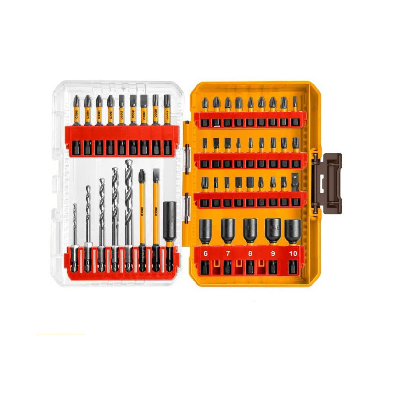 ست بیت سرپیچ گوشتی و مته 49 عددی اینکو مدل AKDL24906 ست بیت سرپیچ گوشتی و مته 49 عددی اینکو مدل AKDL24906
