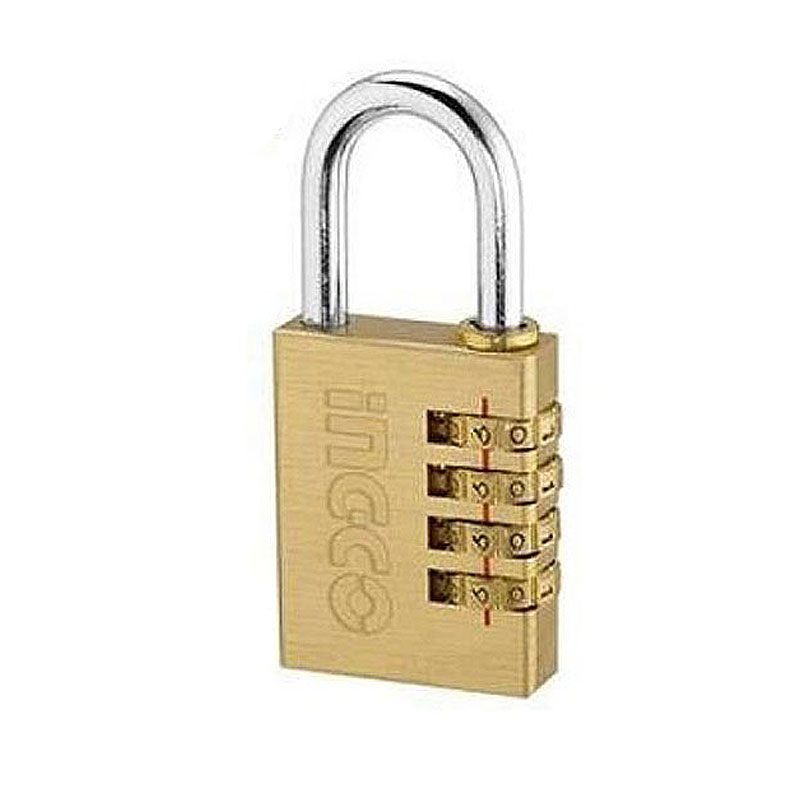 قفل آویز برنج رمزی 40 میلی متری اینکو مدل DBCK0404 قفل آویز برنج رمزی 40 میلی متری اینکو مدل DBCK0404