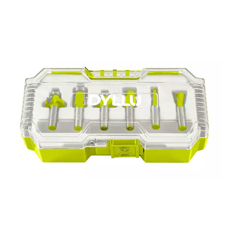 ست 6 عددی تیغ اور فرز نجاری شفت 6 میلی متر دایلو مدل DTRKSR0106