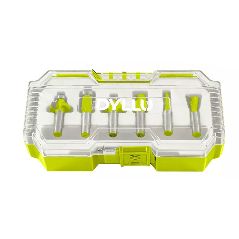 ست 6 عددی تیغ اور فرز نجاری شفت 12 میلی متر دایلو مدل DTRKSR0112